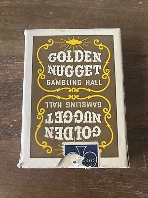 Casino Playing Cards - Rare Golden Nugget Hotel Vintage Used Brown Deck 2nd Gen • $74.59