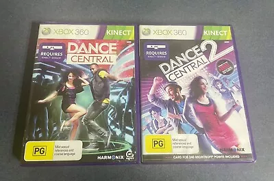 Xbox 360 Kinect Dance Central 1 & 2 With Manuals Pre Owned VGC FREE POST • $18.95