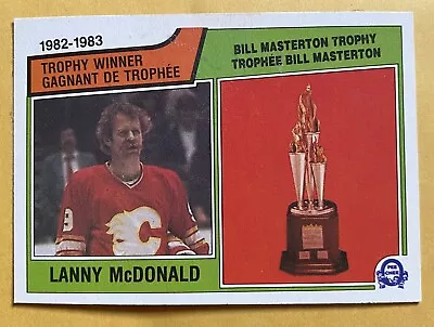 Lanny McDonald Masterton Trophy HOF 1983-84 O-PEE-CHEE OPC Hockey #208 (NM) • $1.46