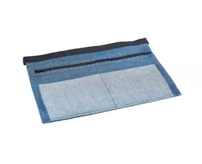 Double Denim Money Apron One Size 44 X 30cm Pockets Zip Market Trader Belt Pouch • £4.99