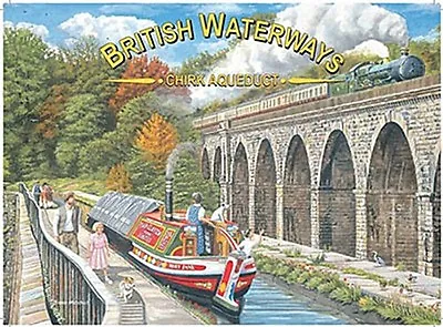 £7.50 • Buy British Waterways Chirk Aqueduct Small Steel Sign 200mm X 150mm (og) 