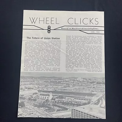 Wheel Clicks Pacific Railroad Society Monthly Newsletter Journal 1980 June • $12.99