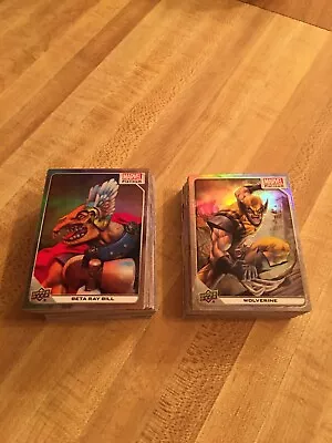 2022 2023 Upper Deck Marvel Platinum Lot 74 Rainbow Parallel Base Cards No Dupes • $75