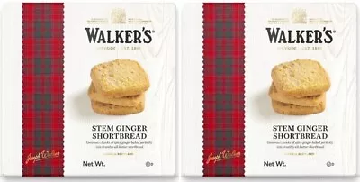 2x175g WALKERS SHORTBREAD Stem Ginger All Butter Premium Scottish Biscuits Packs • £15.99