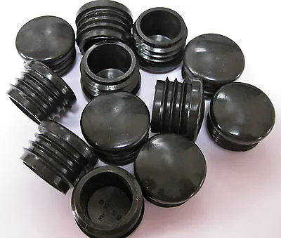 £1.53 • Buy 25mm Plastic Round Tube Insert Black Blanking End Cap Caps Tube Pipe Plug Bung