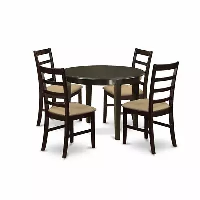 BOPF5-CAP-C 5 Pc Small Kitchen Table Set-round Kitchen Table And 4 Dining... • $493.17