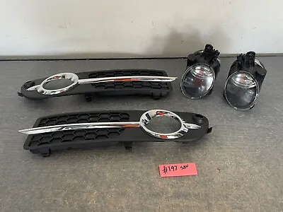 2007-2013 Volvo S80 OEM Left & Right Fog Lights + Plastic Trim Covers CHROME • $140