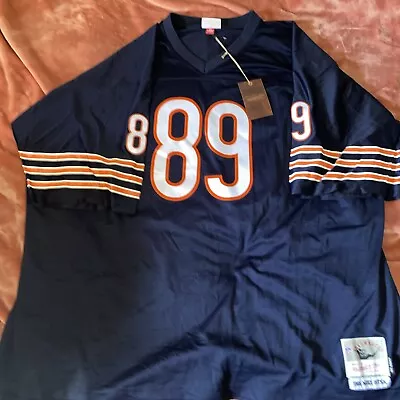 Chicago Bears Mike Ditka #89 Mitchell & Ness Navy 1966 NFL Legacy Jersey 5XLBig • $75