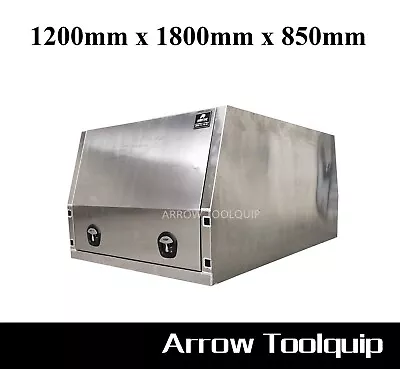 1200 X 1800 X 850 Flat Aluminium Dual Cab Ute Toolbox Jack Off Canopy • $1650