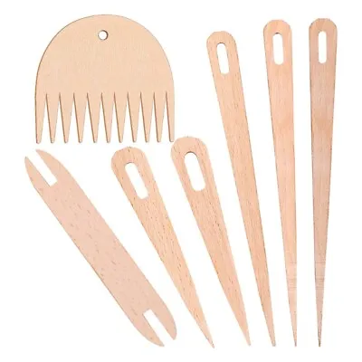 7 Pcs/Set Hand Knitting Loom Set 5Pcs 1 Pc Shuttle 1 Pc Comb • £9.62