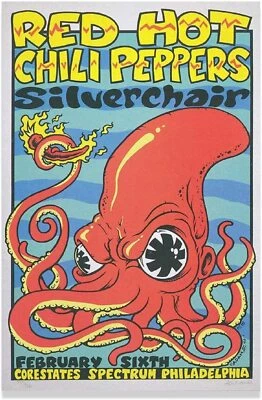 $14.90 • Buy Red Hot Chili Peppers Philadelphia Concert Rock Poster Canvas Poster Wall Art De