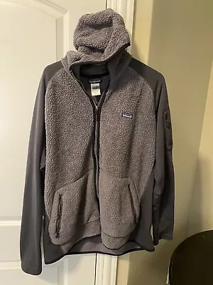 Patagonia Performance Sweater Hoodie Hoody Grey Fleece Jacket XXL Adult EUC LS • $100