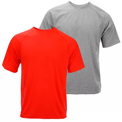 Adidas Men's Short Sleeve Climalite Tee Shirt - Gray Or Orange • $14.99