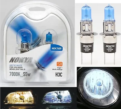 Nokya 7000K White H3C 64146BC Nok7459 55W Two Bulbs JDM Head Light Replacement • $22.80