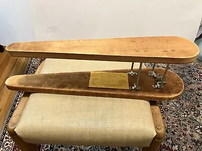 Vintage Wooden Folding Sleeve Ironing Board Dual Sided  The Queen  Model • $30