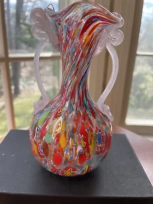 Antique Fratelli Toso Murano Glass Millefiori Vase • $250