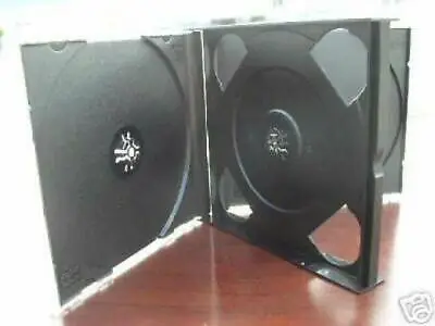 500 Pcs 24mm Multi-4 Quad Cd Jewel Cases W/black Tray Psc71 • $250