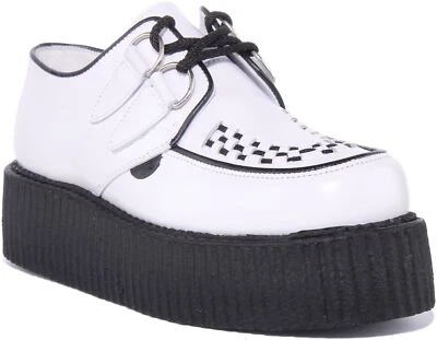 Underground Wulfrun Double Sole Creeper Flats White Womens Size 3 - 8 • £174.99