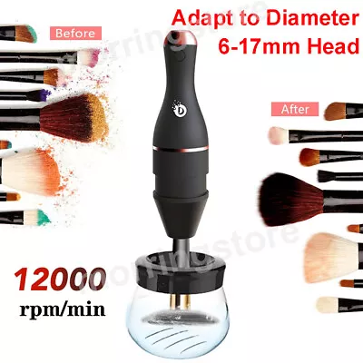 Electric Makeup Brush Cleaner Spin-dry 20 Seconds Fast Automatic Brush Cleaning • $41.99