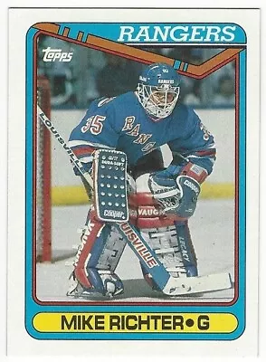 1990-91 Topps Hockey #330 Mike Richter Rookie - Excellent • $1