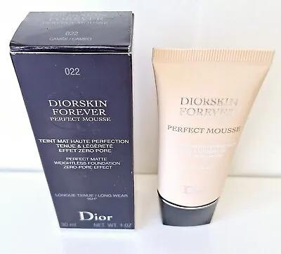 £24.99 • Buy Diorskin Forever Perfect Mousse Matte 022 Cameo Foundation 30ml New Boxed