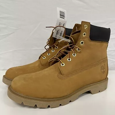 NEW Timberland Mens 6-IN Classic Wheat Nubuck Waterproof Boots - Size 10.5 AU • $106.25