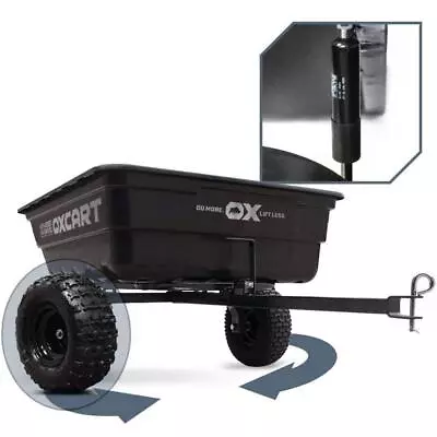 OXCART Dump Cart 32 X47 X72.61  ATV-Grade Stockman Lift-Assist/Swivel Heavy Duty • $688.44