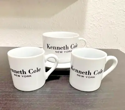 Limited Edition 2 Kenneth Cole Espresso Cups And A Cappucino Cup And Saucer • £19.46