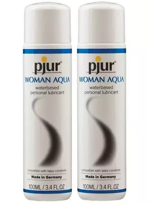 Pjur Woman Aqua Water Based Personal Lubricant 3.4 Fl Oz/100ml - 2 Pack • $9.99