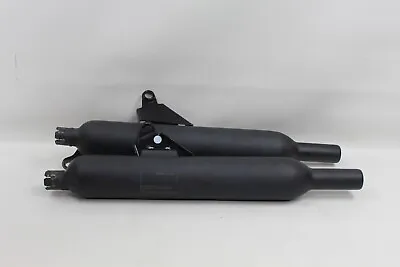 Triumph Bonneville T120 16-20 OEM Takeoff Black Exhaust Cans Mufflers PAIR NICE! • $324.99