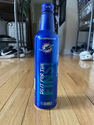 $5 • Buy 2022 NFL Miami Dolphins Beer Bud Light Aluminum Bottle *EMPTY* LIMITED EDITION