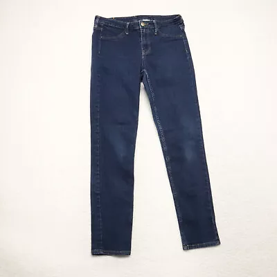 H&M &Denim Women's Size 27 Blue Skinny Ankle Dark Wash Cotton Blend Stretch Jean • $12.31