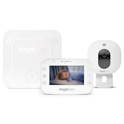 Angelcare 3-in-1 AC327 Baby Breathing Movement Monitor 4.3  Video Sound NEW • $188