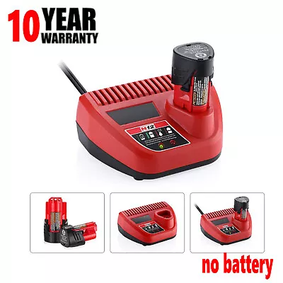 For Milwaukee M12 Battery Charger Lithium Ion 12 Volt 48-59-2401 48-11-2401 2403 • $15.92