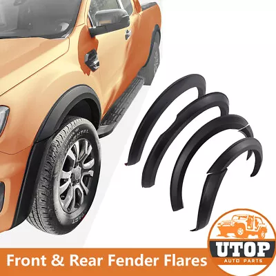 Fender Flares Slim Smooth Black Wheel Arch Guard For Ford Ranger PX2 2015-2018 • $216