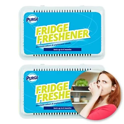 £6.15 • Buy FRIDGE FRESHENER 2 PACK Fresh Deodoriser Clean Kitchen Smelly Odour Eliminator