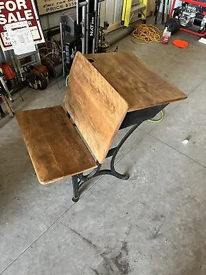 Antique Heywood Wakefield Child’s  School Desk Folding Seat • $149.95