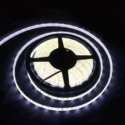 Waterproof Cool White 12V 5M 3528 SMD 300 Leds LED Strip Lights Car Boat Caravan • $9.99