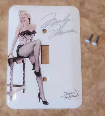 Marilyn Monroe Pin-Up Light Switch Plate Cover White Metal Orig Hardware 3.5 X5  • $8