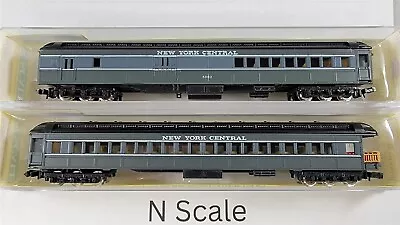 Model Power N Scale NYC New York Central Passenger Car Set Combine Observation • $59.01