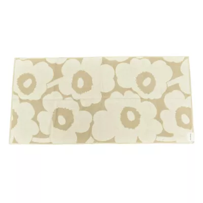 MARIMEKKO Towel UNIKKO BATH TOWEL 70X150CM 070230 DK. BROWN/L. BLUE/OFF-WHITE • $67.93