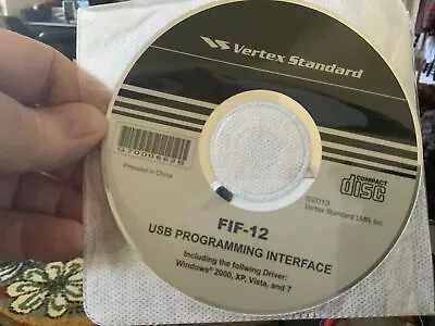 Vertex FIF-12 Programming Interface Driver Software CD - VX-261 & VX-264 Radios • $49