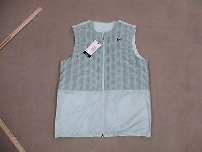 Nike Vest Mens Medium Jade Ice Jacket Repel Down Fill Therma Fit ADV DX6078-346 • $94.89