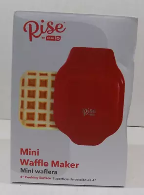 Rise By Dash Mini Waffle Maker-Red-NIB • $15