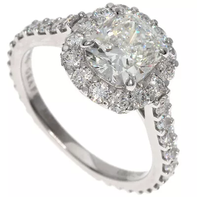 GRAFF   Ring Icon Cushion Cut Engagement Diamond K18 White Gold • $34336.45