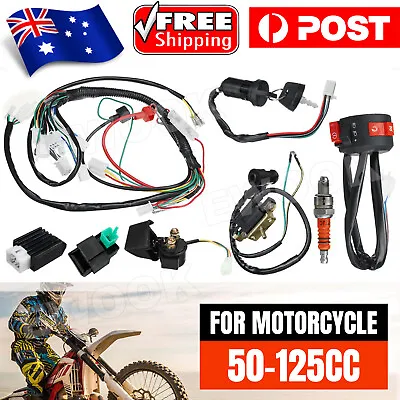 Wiring Harness Loom Solenoid Coil Regulator For 50cc 110cc 125cc ATV Quad Bike • $26.85