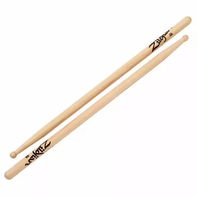 Zildjian Natural Hickory Drumsticks - 3A - Wood Tip - 1 Pair • $27