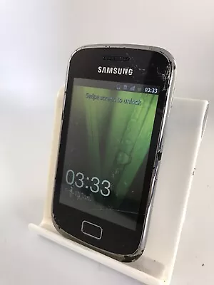 Samsung Galaxy Mini 2 Black Unlocked Network Mobile Phone Cracked 512 MB RAM   • £10.64