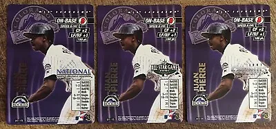 LOT (3) 2001 MLB Showdown JUAN PIERRE #017 Variations Convention Origins AllStar • $13.95