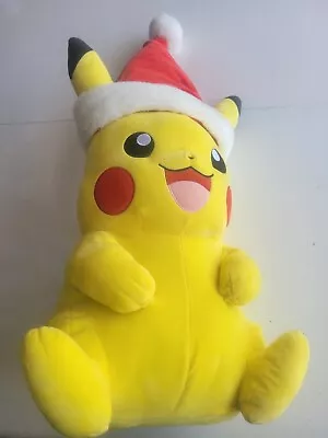 Large Pikachu Pokemon Santa Christmas  Plush Toy • $49.95